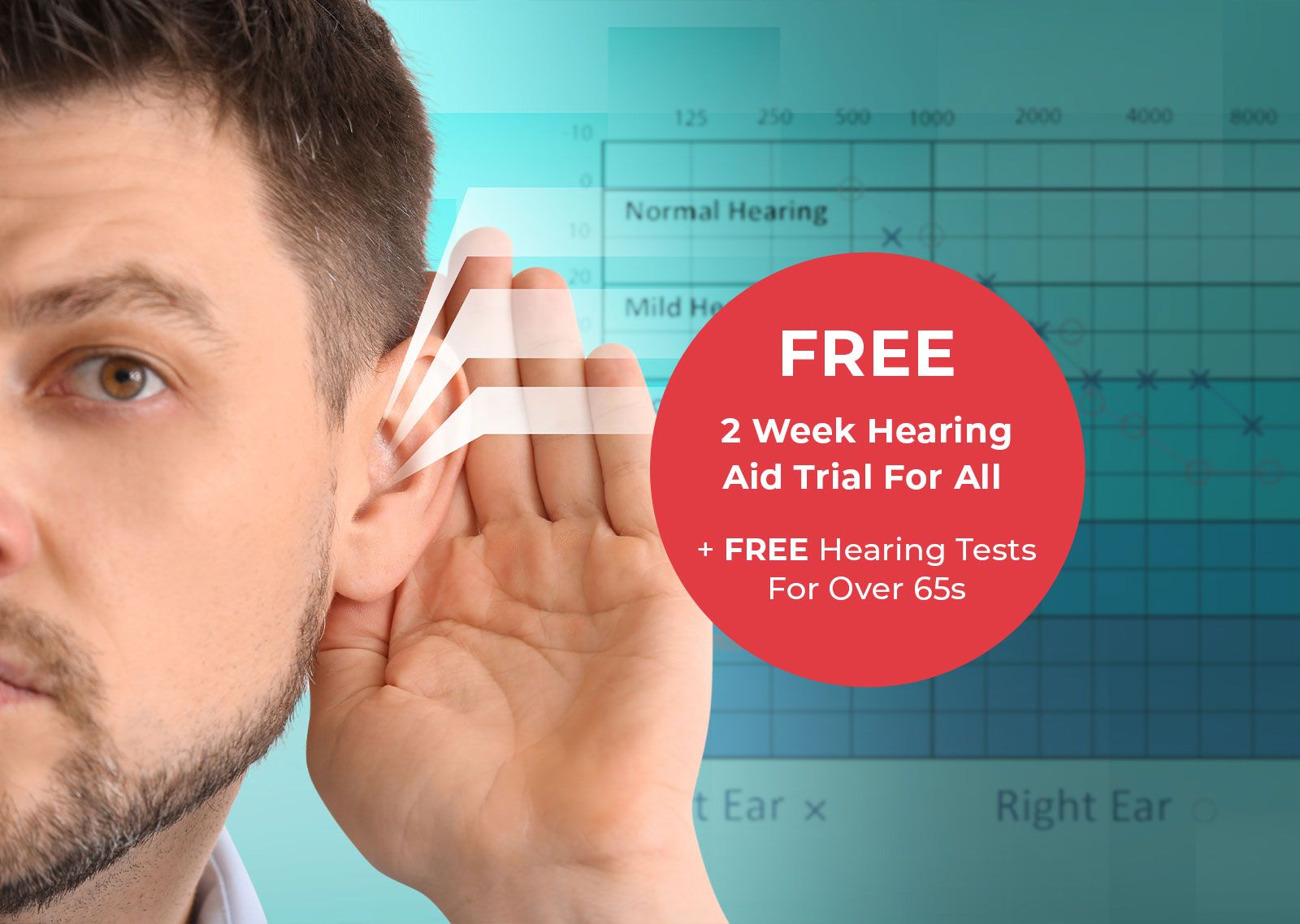 Struggling to Hear? We can help. Home Hearing Tests Also Available.